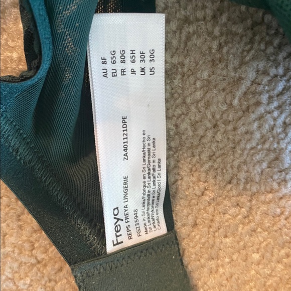 Freya brand NWT green underwire bra 30G(us size 32DDD - Picture 4 of 6